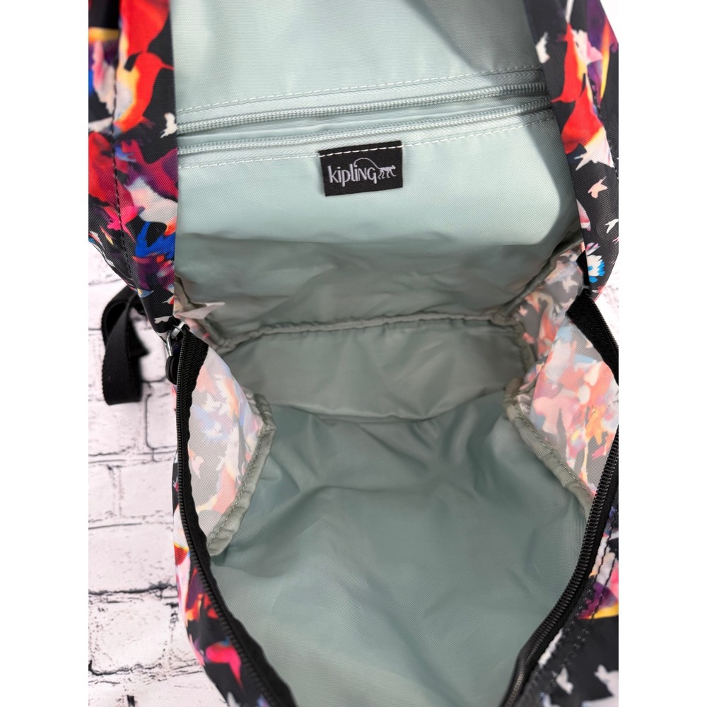 Kipling Seoul Small Backpack Black Multicolor Hum… - image 3